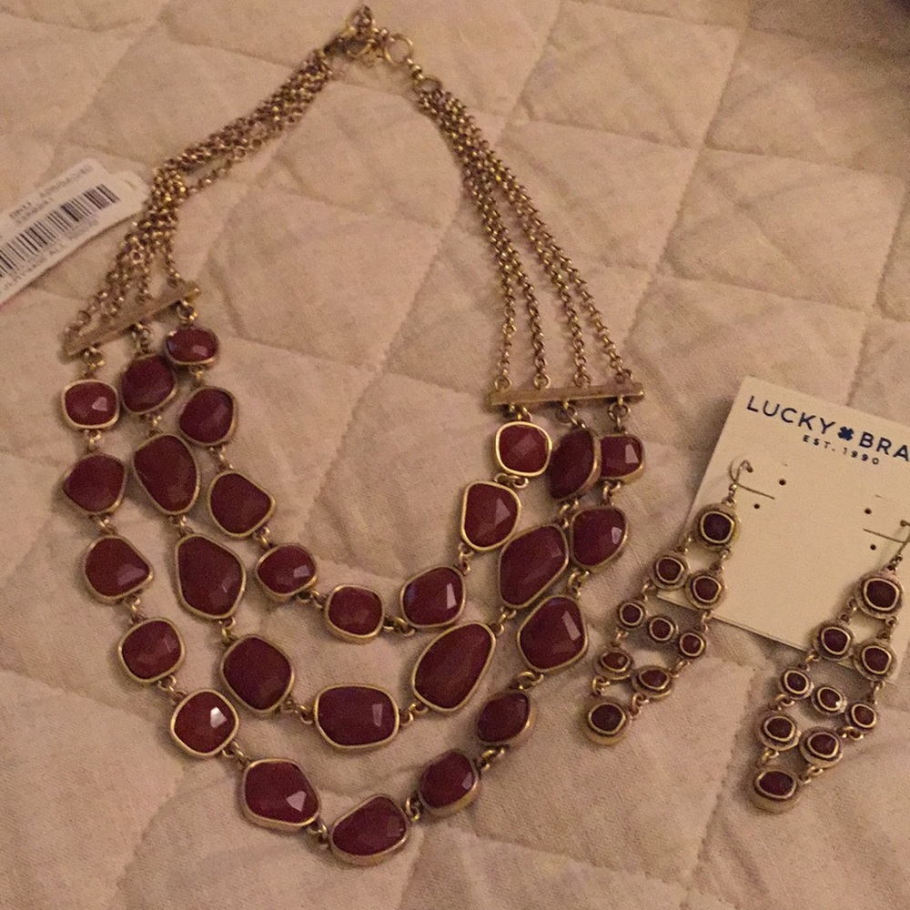 lucky Brand Necklace and earrings